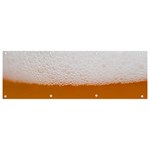 Beer Foam Bubbles Alcohol Glass Banner and Sign 9  x 3  Front