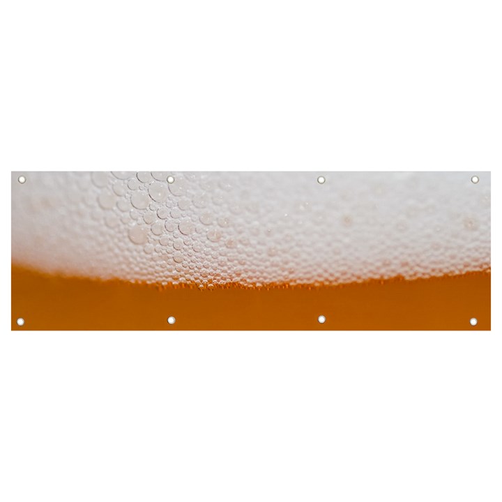 Beer Foam Bubbles Alcohol Glass Banner and Sign 9  x 3 