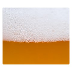 Beer Foam Bubbles Alcohol Glass Premium Plush Fleece Blanket (small) by pakminggu