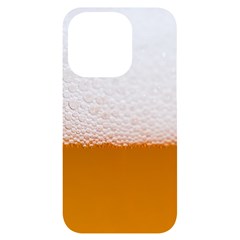 Beer Foam Bubbles Alcohol Glass Iphone 14 Pro Black Uv Print Case by pakminggu