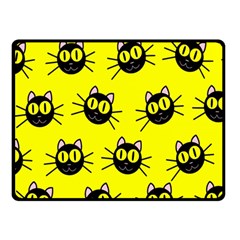 Cats Heads Pattern Design Two Sides Fleece Blanket (small) by pakminggu