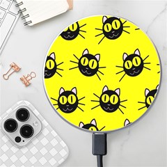 Cats Heads Pattern Design Wireless Fast Charger(white) by pakminggu