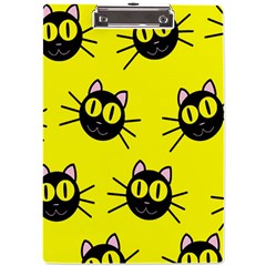 Cats Heads Pattern Design A4 Acrylic Clipboard by pakminggu