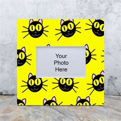 Cats Heads Pattern Design White Box Photo Frame 4  X 6 