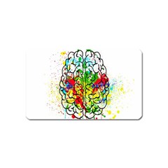 Brain Mind Psychology Idea Hearts Magnet (name Card) by pakminggu