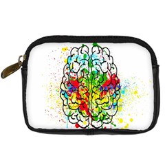 Brain Mind Psychology Idea Hearts Digital Camera Leather Case by pakminggu