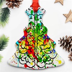 Brain Mind Psychology Idea Hearts Ornament (christmas Tree)  by pakminggu