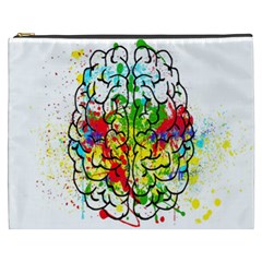 Brain Mind Psychology Idea Hearts Cosmetic Bag (xxxl) by pakminggu