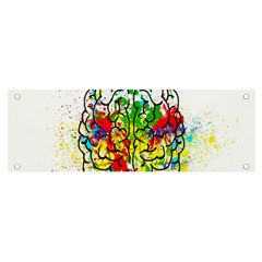 Brain Mind Psychology Idea Hearts Banner And Sign 6  X 2  by pakminggu