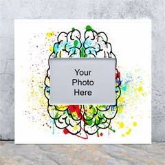 Brain Mind Psychology Idea Hearts White Wall Photo Frame 5  X 7 