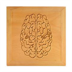 Brain Mind Psychology Idea Hearts Wood Photo Frame Cube by pakminggu