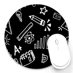 Knowledge Drawing Education Science Round Mousepad by pakminggu