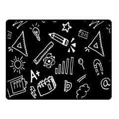 Knowledge Drawing Education Science Two Sides Fleece Blanket (small) by pakminggu