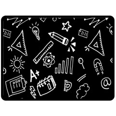 Knowledge Drawing Education Science Two Sides Fleece Blanket (large) by pakminggu