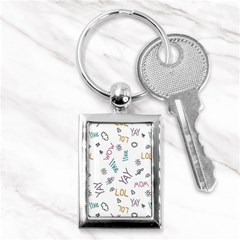 Doodle Pattern Key Chain (rectangle) by pakminggu