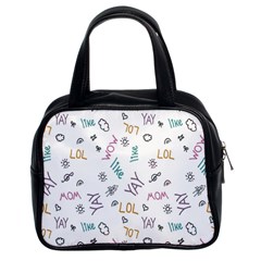 Doodle Pattern Classic Handbag (two Sides) by pakminggu