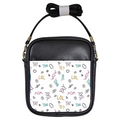 Doodle Pattern Girls Sling Bag