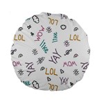 Doodle Pattern Standard 15  Premium Round Cushions Front