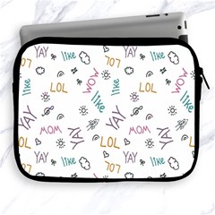 Doodle Pattern Apple Ipad 2/3/4 Zipper Cases by pakminggu