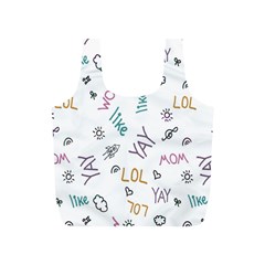 Doodle Pattern Full Print Recycle Bag (s) by pakminggu