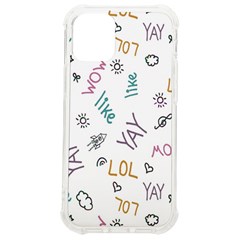 Doodle Pattern Iphone 12 Mini Tpu Uv Print Case	