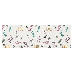 Doodle Pattern Banner And Sign 12  X 4 