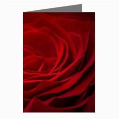 Rose Red Rose Red Flower Petals Waves Glow Greeting Cards (pkg Of 8) by pakminggu