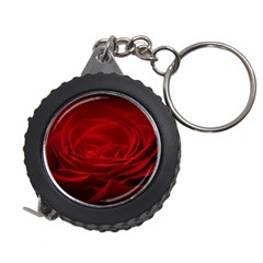 Rose Red Rose Red Flower Petals Waves Glow Measuring Tape by pakminggu