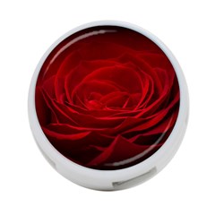 Rose Red Rose Red Flower Petals Waves Glow 4-port Usb Hub (one Side) by pakminggu