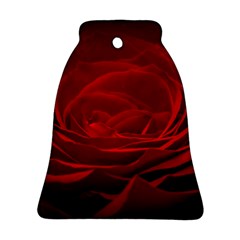 Rose Red Rose Red Flower Petals Waves Glow Ornament (bell) by pakminggu