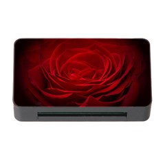 Rose Red Rose Red Flower Petals Waves Glow Memory Card Reader With Cf by pakminggu