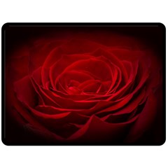 Rose Red Rose Red Flower Petals Waves Glow Two Sides Fleece Blanket (large) by pakminggu