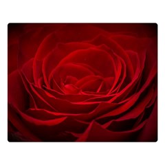 Rose Red Rose Red Flower Petals Waves Glow Two Sides Premium Plush Fleece Blanket (large) by pakminggu