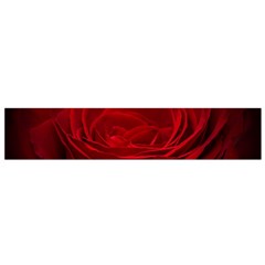 Rose Red Rose Red Flower Petals Waves Glow Small Premium Plush Fleece Scarf by pakminggu