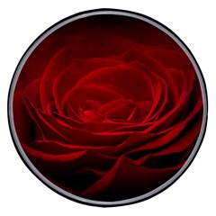 Rose Red Rose Red Flower Petals Waves Glow Wireless Fast Charger(black) by pakminggu