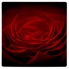 Rose Red Rose Red Flower Petals Waves Glow Uv Print Square Tile Coaster  by pakminggu