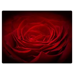 Rose Red Rose Red Flower Petals Waves Glow Premium Plush Fleece Blanket (extra Small)