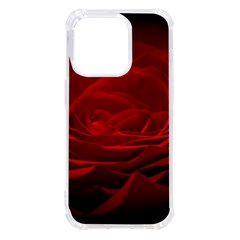 Rose Red Rose Red Flower Petals Waves Glow Iphone 14 Pro Tpu Uv Print Case by pakminggu