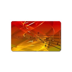 Music Notes Melody Note Sound Magnet (name Card) by pakminggu