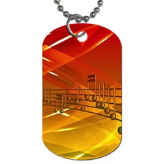 Music Notes Melody Note Sound Dog Tag (two Sides) by pakminggu