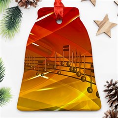 Music Notes Melody Note Sound Bell Ornament (two Sides) by pakminggu