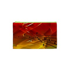 Music Notes Melody Note Sound Cosmetic Bag (xs) by pakminggu