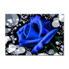 Blue Rose Roses Bloom Blossom Sticker A4 (100 Pack) by pakminggu