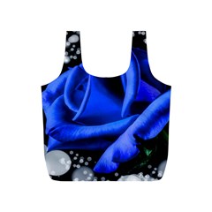 Blue Rose Roses Bloom Blossom Full Print Recycle Bag (s) by pakminggu