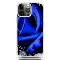 Blue Rose Roses Bloom Blossom Iphone 13 Pro Max Tpu Uv Print Case by pakminggu