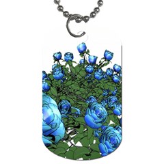 Flowers Roses Rose Nature Bouquet Dog Tag (one Side) by pakminggu