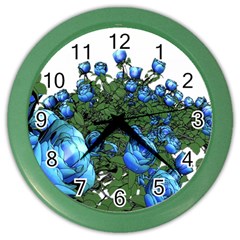 Flowers Roses Rose Nature Bouquet Color Wall Clock by pakminggu