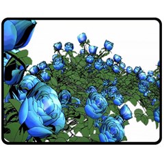 Flowers Roses Rose Nature Bouquet Fleece Blanket (medium) by pakminggu