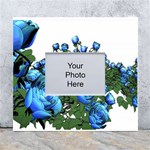 Flowers Roses Rose Nature Bouquet White Wall Photo Frame 5  x 7  Front