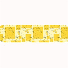 Party Confetti Yellow Squares Large Bar Mat by pakminggu